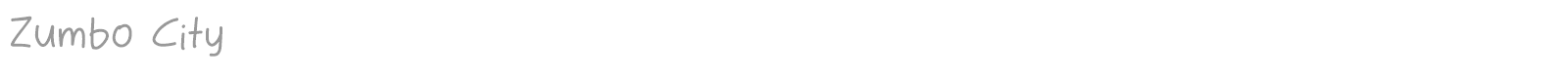 Zumbo City font preview